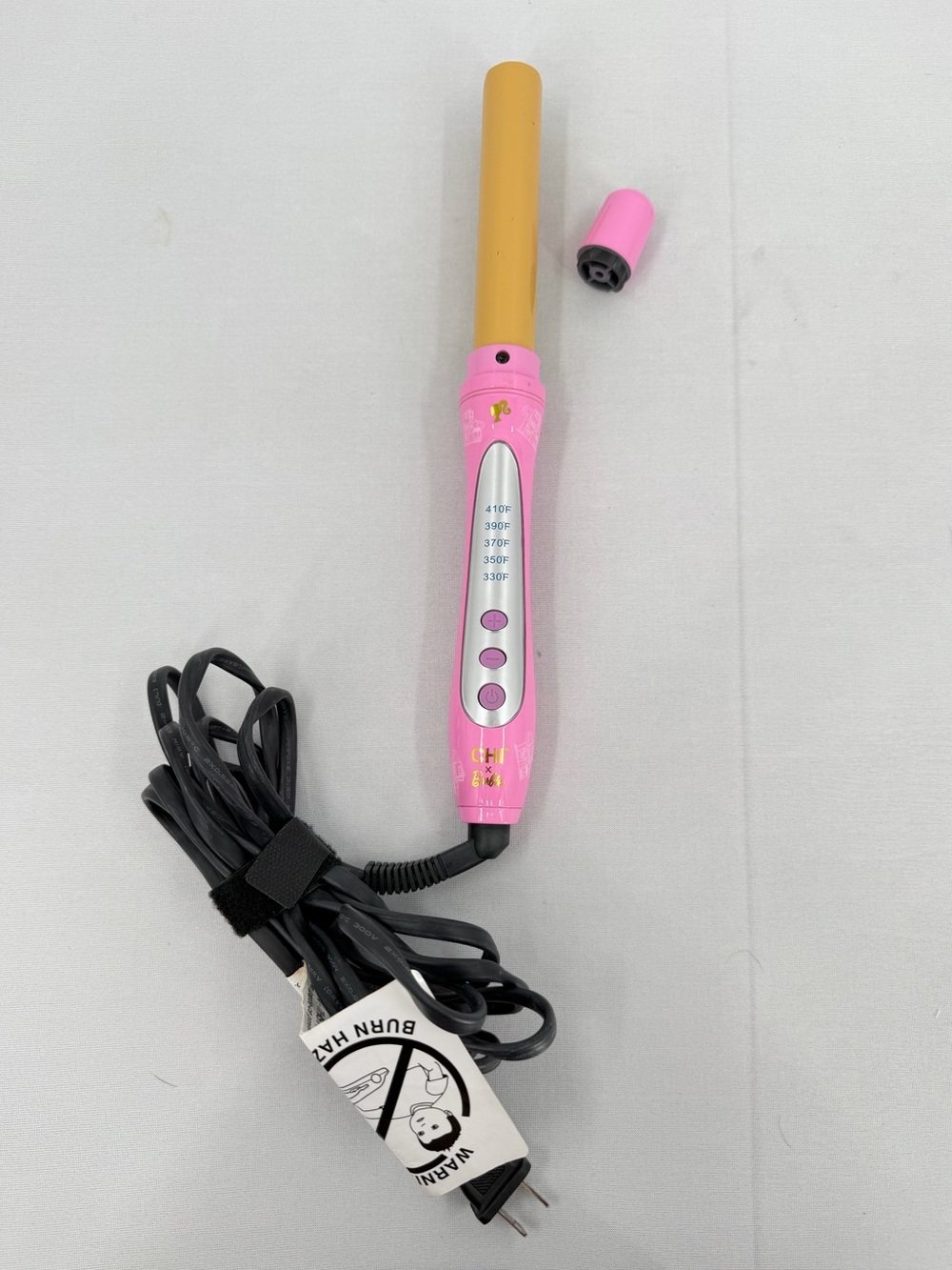 Chi x Barbie dream house 1inch ceramic curling wand swivel cord adjustable heat